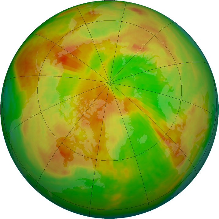 Arctic ozone map for 26 May 1984